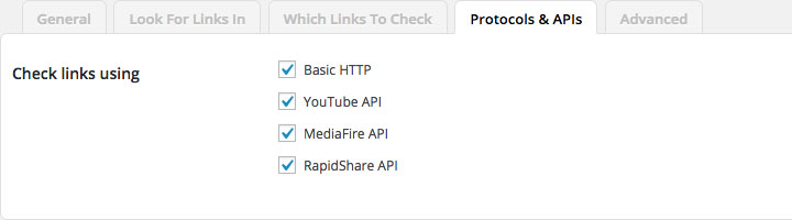 Broken Link Checker Protocals & APIs