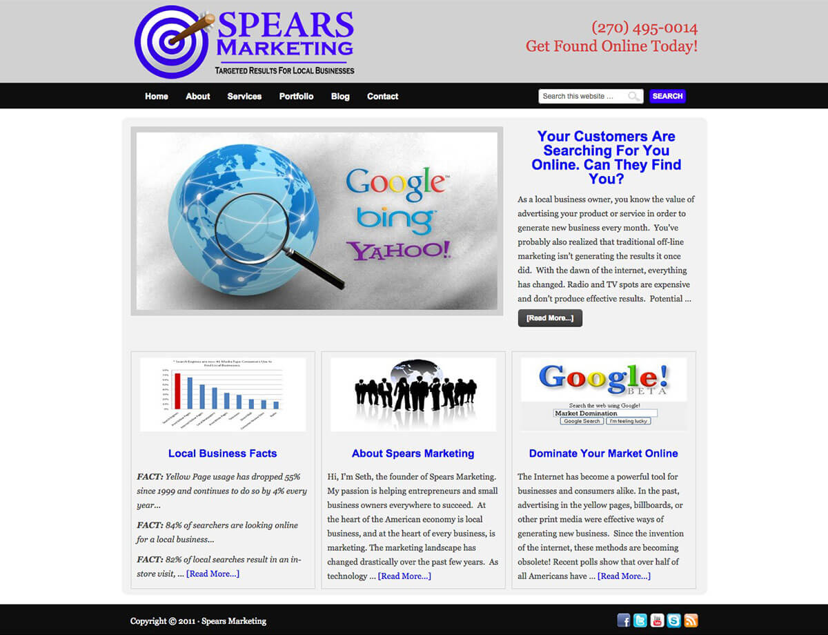 spears marketing website v1
